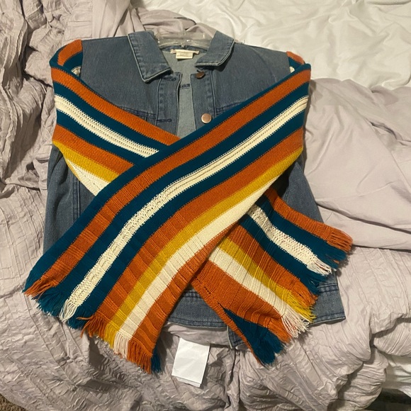 NWOT Alter’d Stare Denin jacket w/ knitted sleeves - Picture 2 of 3